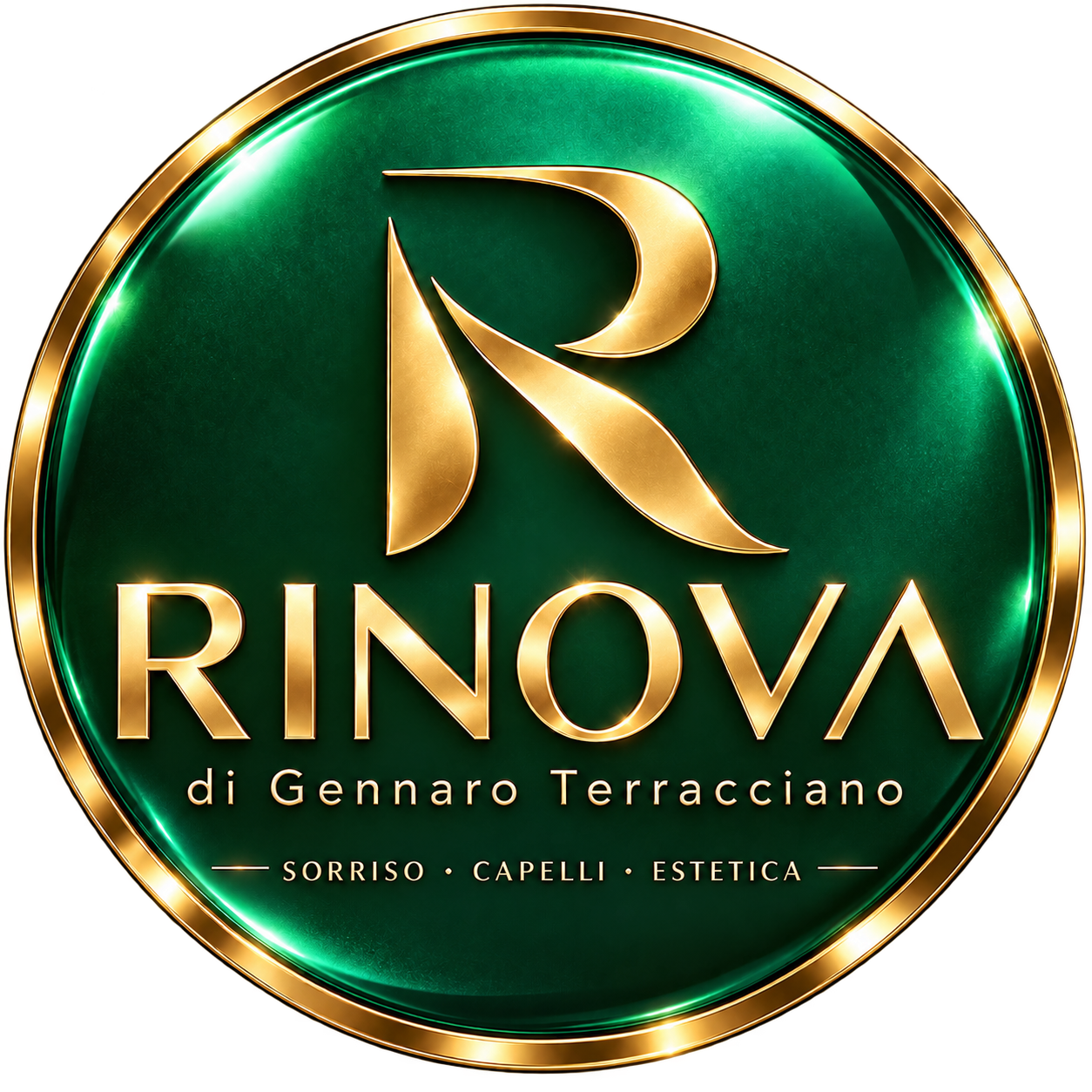 Marchio RINOVA di Gennaro Terracciano in verde e oro